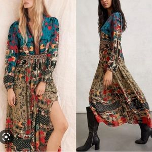 Anthropologie bhanuni by jyoti multicolored dress sz 8